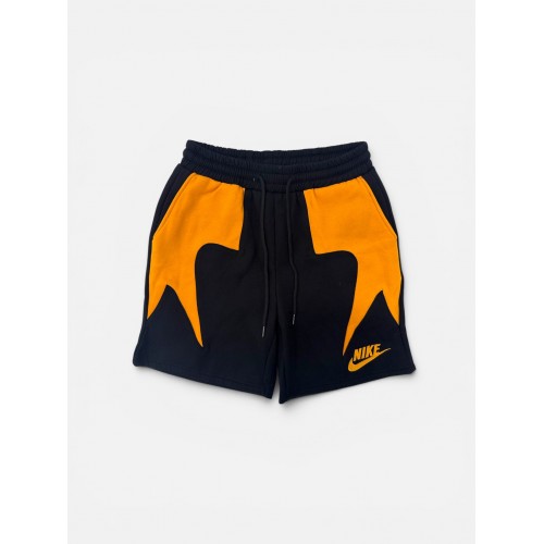 Nike Sportswear Shorts Μαύρο/Πορτοκαλί